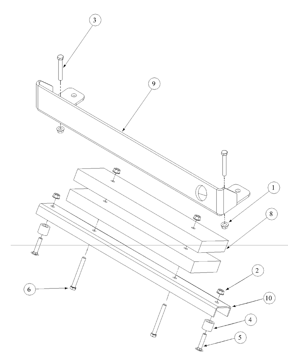 Rear Bumper Diagram and Parts List for M54-KW 53AB5DBW150-23-HP Cub Cadet Lawn Tractor
